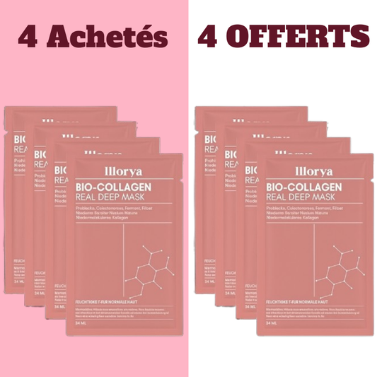 4x Masques + 4 OFFERTS    (2 mois de soin)