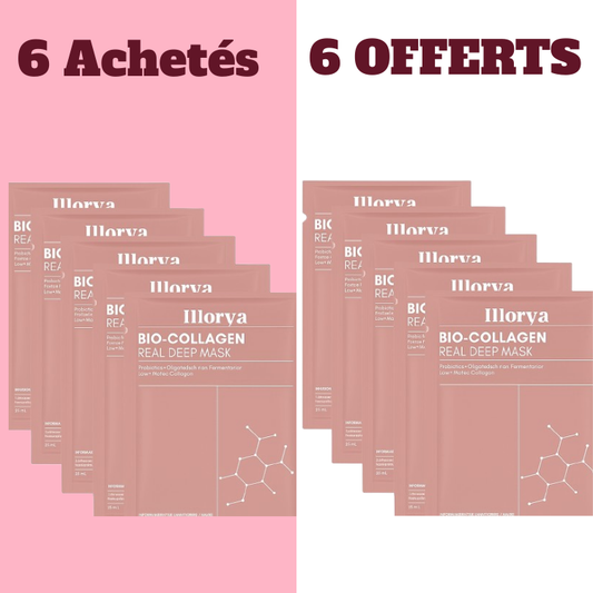 6x Masques + 6 OFFERTS    (3 mois de soin)